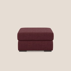 Sun pouf apribile contenitore in tessuto impermeabile morbido intreccio T06 rosso