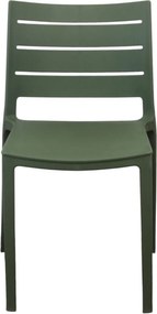 CABOT - set 4 sedie in polipropilene impilabile