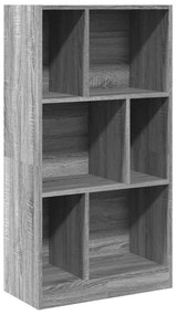 Libreria grigio sonoma 57x28,5x107,5 cm in legno multistrato