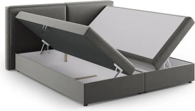 Letto boxspring grigio con contenitore 180x200 cm Arendal - Cosmopolitan Design