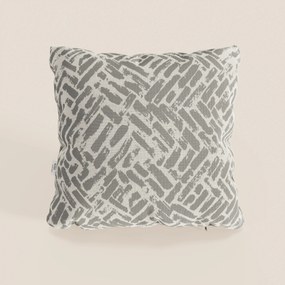 Brick cuscino geometrico disponibile in diversi colori realizzato in tessuto Idrorepellente grigio