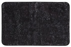 tappeto bagno nero 45x75 cm in poliestere fondo antiscivolo Nuvola