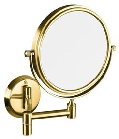 Specchio cosmetico 18x25 cm in acciaio inox/finitura oro