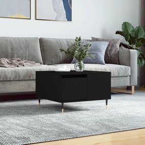Tavolino Da Salotto Nero 55x55x36,5 Cm İn Legno Multistrato /