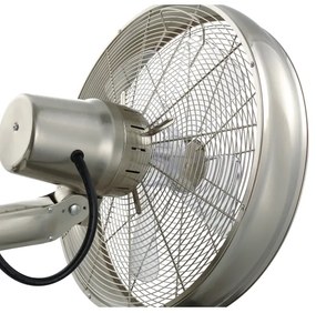 Lucci air 213126 - Ventilatore da parete BREEZE 55W/230V cromo opaco + tc
