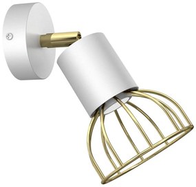 Faretto da muro DANTE 1xGU10/25W/230V bianco/oro