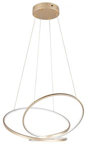 Lampadario a LED dimmerabile in oro Darvin - Trio