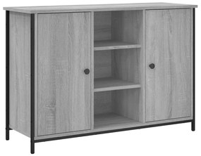 Credenza grigio sonoma 100x35x70 cm in legno multistrato