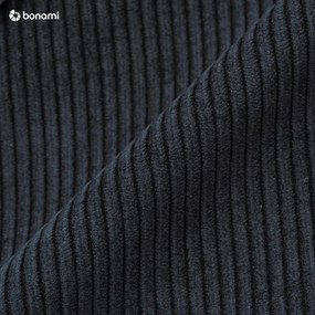 Divano in velluto a coste nero antracite 200 cm Lean - Karup Design