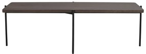Tavolino in frassino marrone 145 x 60 cm Shelton - Rowico