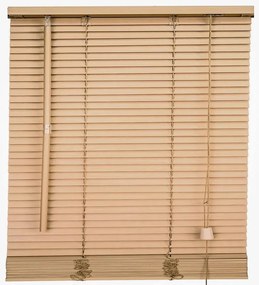 Veneziana INSPIRE Rush in legno, beige 100 x 250 cm, Larghezza lamelle: 27 mm