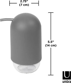 Dispenser di sapone in plastica grigia 230 ml Touch - Umbra