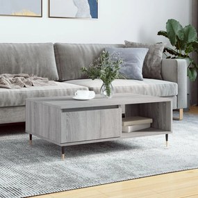 Tavolino da salotto grigio sonoma 90x60x35 cm legno multistrato
