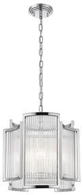 Zuma Line P0528-03A-F4AC - Lampadario a sospensione con catena SERGIO 3xE14/60W/230V cromo