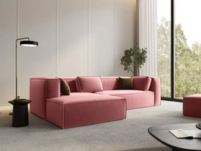 Divano angolare 4 posti Mackay in velluto - L282 cm