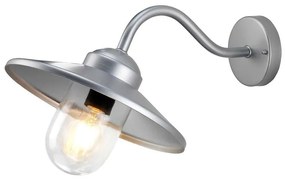 Applique scandinavo da esterno KLAMPENBORG argento IP54 1X E27 ELSTEAD