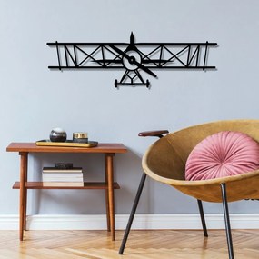 Decorazione murale nera Plane - Wallity