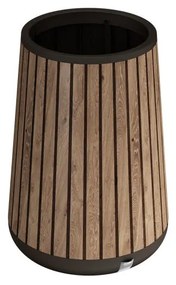Fioriera CONIC TALL PLANTER KETER in polipropilene marrone H 72.4 cm