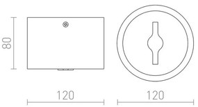 RED-Design Rendl-R12633-LED Faretto dimmerabile KELLY LED/15W/230V bianco