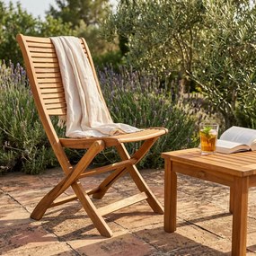 MULIER - sedia da giardino pieghevole in legno massiccio di acacia