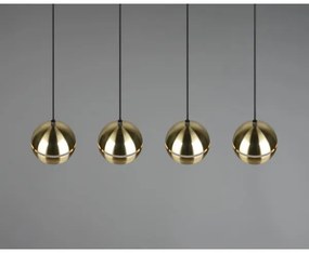 Trio - Lampadario a sospensione con filo FLETCHER 4xE14/40W/230V ottone