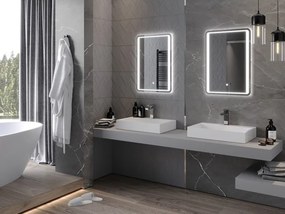 Mexen Zusa specchio da bagno retroilluminato 50 x 70 cm, LED 6000K, anti-appannamento - 9808-050-070-611-00