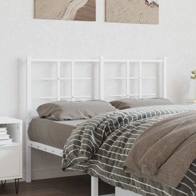 Testiera İn Metallo Bianco 120 Cm /