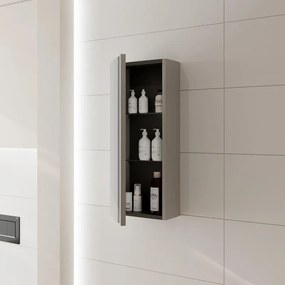 Pensile bagno Beige Greige, 1 anta P 17 x L 30 x H 100 cm