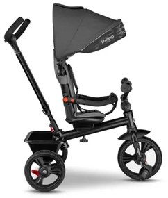 Lionelo - Triciclo per bambini HAARI grigio/nero
