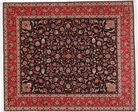 Tabriz Tappeto 250 x 300 Rosso (Iran) Annodato A Mano