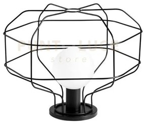 Wire lampada da tavolo gabbia nera lmattacco g9