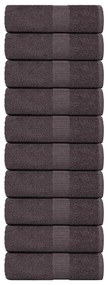 Asciugamani Ospiti 10 Pz Antracite 30x50cm 360 G/m² 100% Cotone /