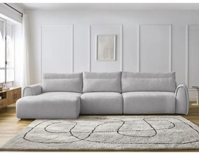 Divano angolare in grigio chiaro Aden – Bobochic Paris