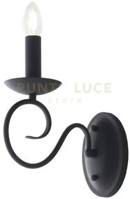 Applique a parete beatrice in metallo antracite 1 luce attacco e14 ...