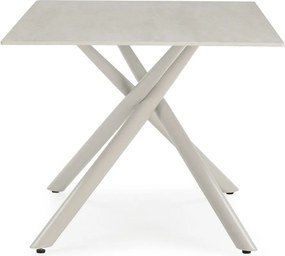 Tavolo da pranzo con piano in ceramica 90x180 cm Talia – Marckeric