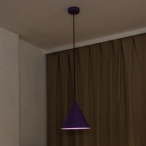 Lampadario a sospensione con cavo ETNA II 1xE27/15W/230V Ø 25 cm, viola