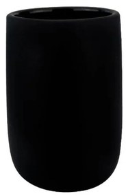 Tazza in ceramica nera per spazzolini da denti Lotus - Mette Ditmer Denmark