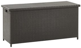 Cesta da giardino rattan marrone 126 x 46 cm MODENA Beliani