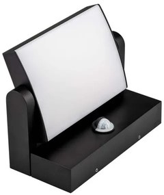 Lampada da parete LED esterna con sensore LED/17W/230V 3000K IP65 nero