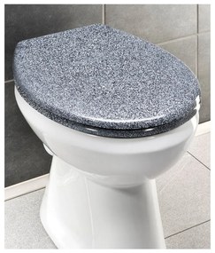 Sedile WC in granito con chiusura facilitata Premium , 45,2 x 37,6 cm Ottana - Wenko