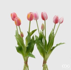 EDG - EDG Enzo De Gasperi set 2 Bouquet Di Tulipani con varie sfumature di rosa giallo