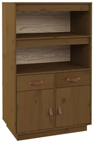 Credenza miele 67x40x108,5 cm in legno massello di pino