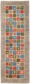 Gabbeh Tappeto 50 x 150 Beige (Iran) Annodato A Mano