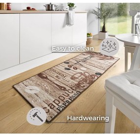 Runner da cucina marrone Delicious Coffee, 67 x 180 cm Delicious Coffee - Hanse Home