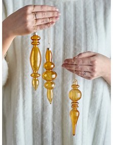 Decorazioni per albero di natale in set in vetro 3 pz ø 4 cm Auralia – Bloomingville