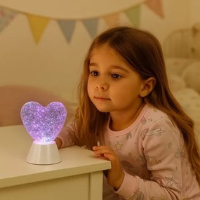Rabalux 76040 - Lampada decorativa LED RGB SPARKLY LED/0,8W/3xAA a forma di cuore