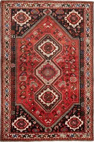Shiraz Tappeto persiano 170 x 260 Rosso (Iran) Annodato A Mano