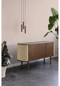 Cassettiera bassa marrone-beige in rovere 150x75 cm Treasures - UMAGE