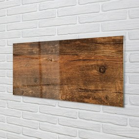 Quadro vetro Anelli di legno nodi 100x50 cm