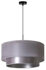 Duolla - Lampadario a sospensione con filo NANTES 1xE27/15W/230V diametro 45 cm argento